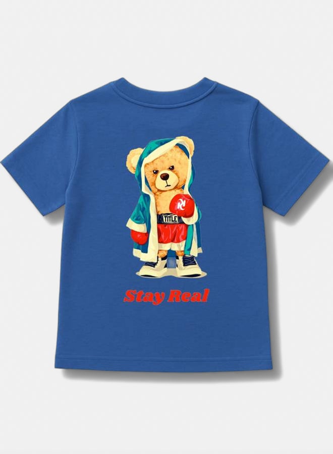 Kids Unisex Bold Vibes Blue T-shirt