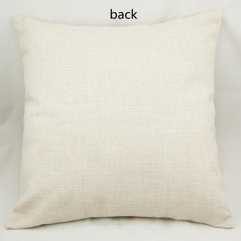decorbox Cotton Linen Square Decorative Fashion Throw Pillow Case Cushion Cover Colorful Fish (16 X16, Beige) - Image 2