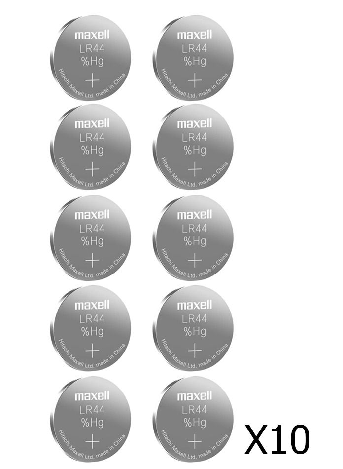 ماكسل بطارية قلوية من ماكسيل LR44 ، عبوة من 10 - Image 1