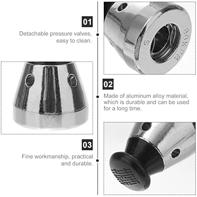 DOITOOL 8Pcs Pressure Cooker Release Valve Pressure Cooker Relief Jigger Valve Replacement Part Steam Release Accessories 80Kpa - Image 5