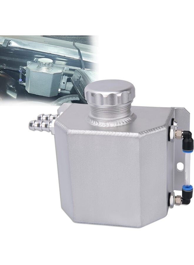 Overflow Tank,Coolant Radiator Tank,Reservoir Expansion,Universal 1L Aluminum,Aluminium Alloy Capacity Universal Radiator Reservoir Tank Coolant Reservoir Tank Expansion ( Color : Black - Image 5