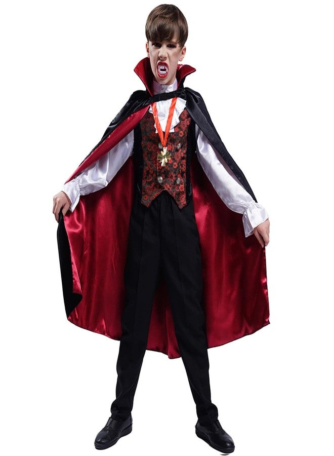 DSplay Boy Scary Vampire Costume Cosplay Halloween for Kids (10-12 years) - Image 3