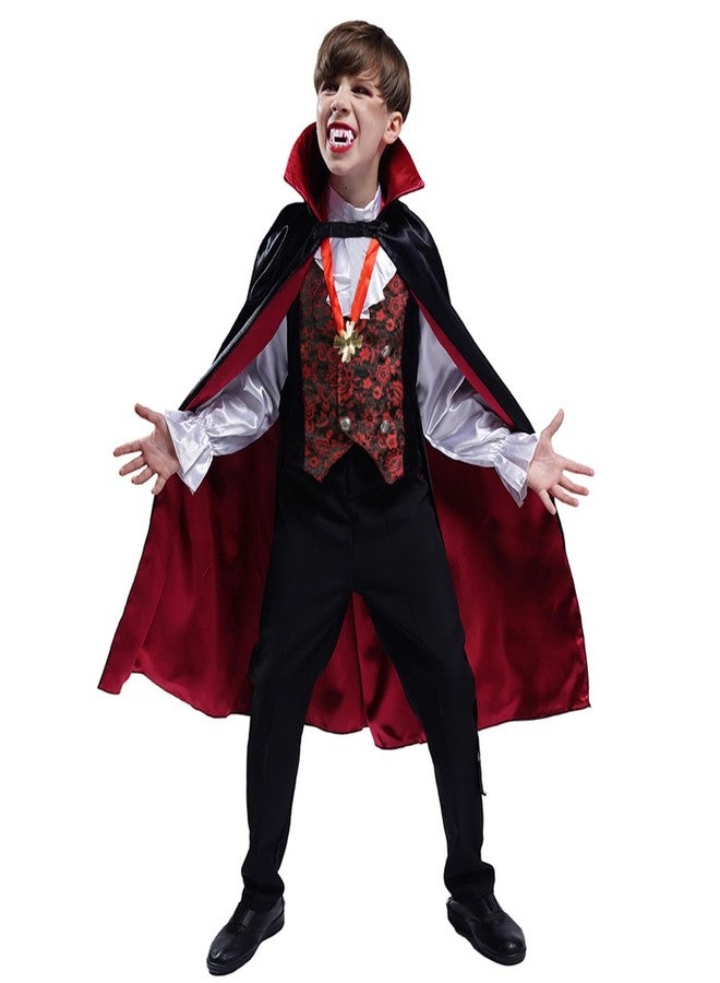 DSplay Boy Scary Vampire Costume Cosplay Halloween for Kids (10-12 years) - Image 2