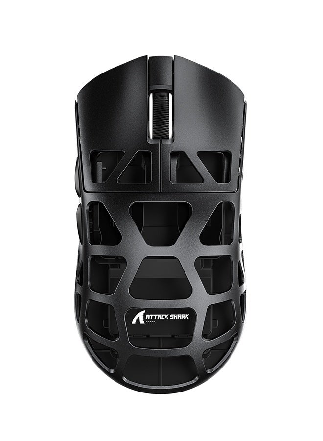 Attack Shark R3 Wireless Gaming Mouse,Mouse Wireless Gaming,PAW3395 26K DPI 8KHz Polling Rate,Magnesium Alloy 46g Ultralight, Programmable Tri-Mode BT/2.4G/Wired for PC/Laptop/Mac (Black) - Image 1