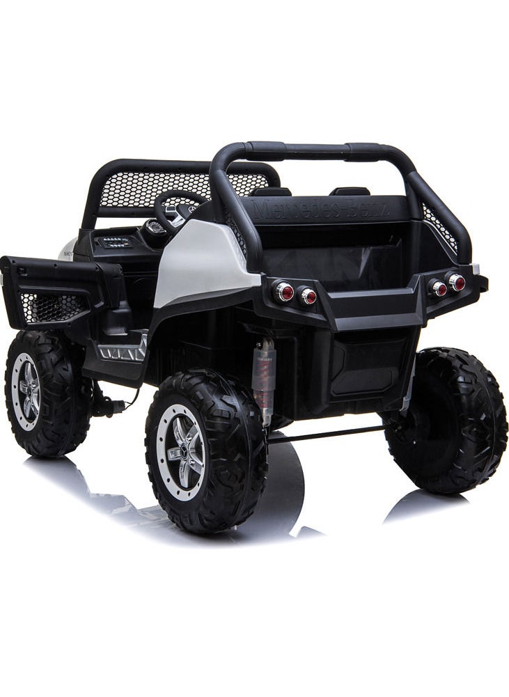 FACTUAL TOYS 12V MERCEDES-BENZ TWO SEATER RIDEON - WHITE  - Image 2