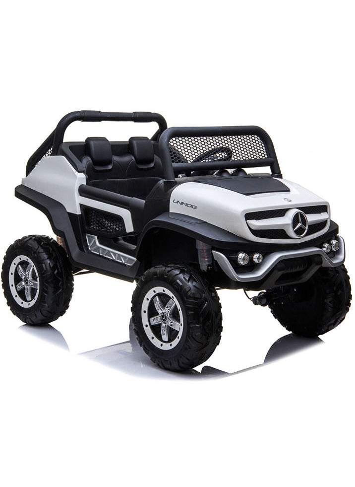 FACTUAL TOYS 12V MERCEDES-BENZ TWO SEATER RIDEON - WHITE  - Image 1
