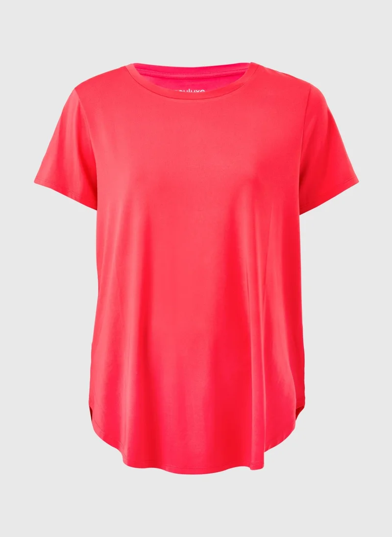 ماتلان Souluxe Coral Longline Sports T-Shirt