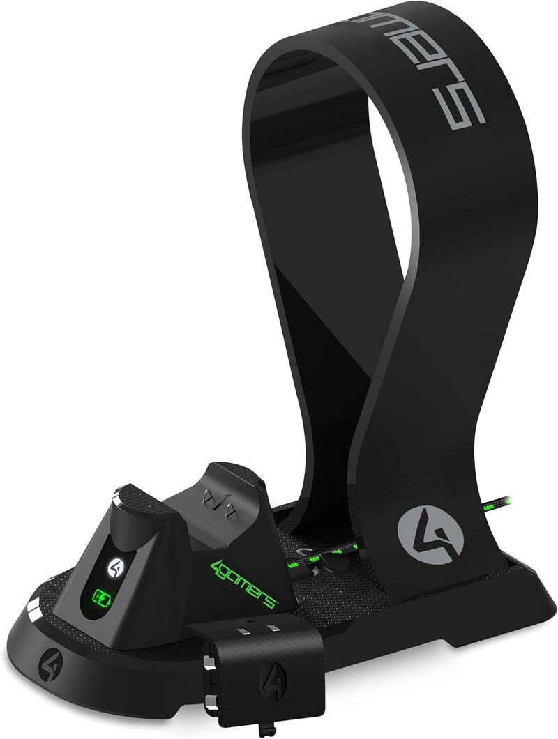 4gamers Temp fluctuation resistant crafted quality SX-C60 X All-in-One Charging Dock and Headset Stand for Xbox Series X/S, Black Universal design - Image 2