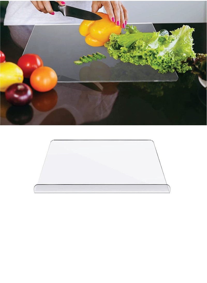 SMARTPOINTS Acrylic Cutting Boards for Kitchen Counter, Acrylic Anti-Slip Transparent Cutting Board, Clear Cutting Board, Suitable For Counter Countertop Protector Home Restaurant（18x14 in）  - Image 1