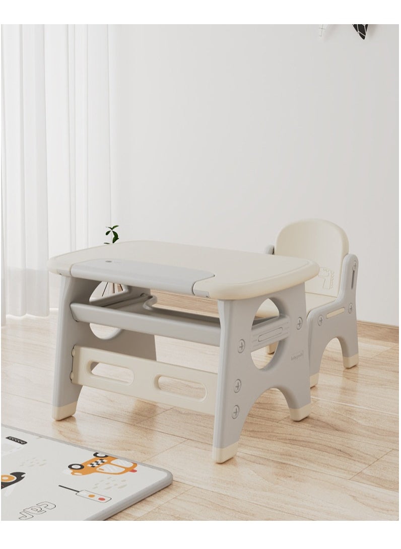 Arabest - Kids Study Desk and Chair Set for Toddlers and Preschoolers Aged 2-7 –  Integrated Whiteboard, Multiple Storage Spaces Ideal for Eating, Learning, and Play - Image 1
