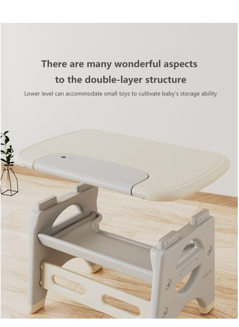 Arabest - Kids Study Desk and Chair Set for Toddlers and Preschoolers Aged 2-7 –  Integrated Whiteboard, Multiple Storage Spaces Ideal for Eating, Learning, and Play - Image 1