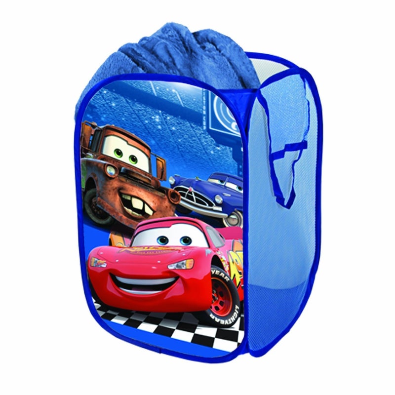 Disney Cars Pop Up Hamper Blue 12 x 12 x 18