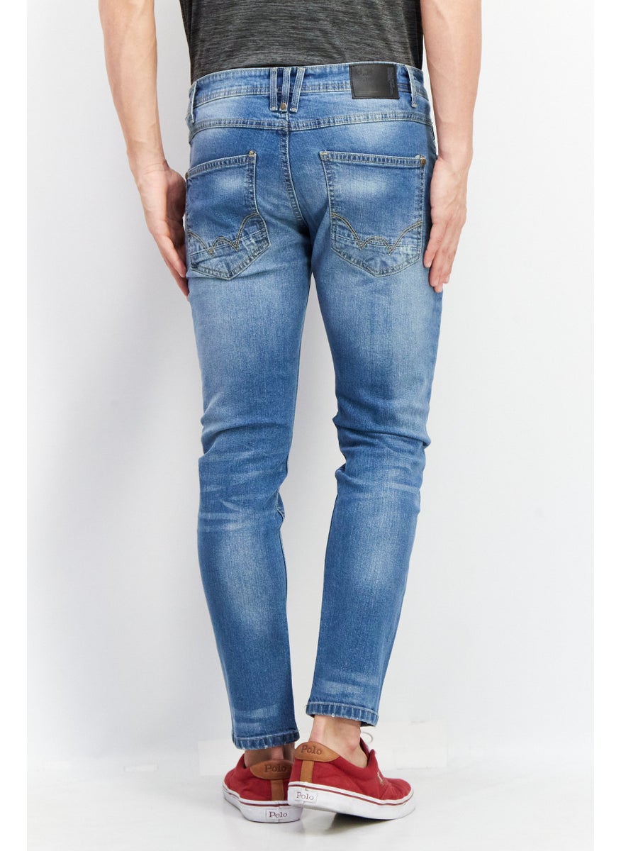 Men Slim Fit Washed Denim Jeans, Blue - pzsku/Z0BD52DFF92D986B25AEFZ/45/_/1734963417/94e9b747-d888-46f8-974f-0788a438adf6