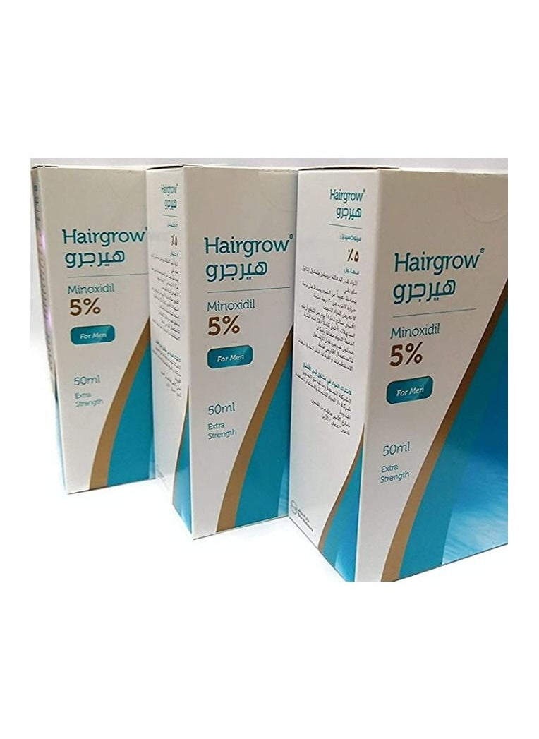 Hair Grow - هيرجرو 5 مينوكسيديل، عبوة 50 مل من 3 - Image 1