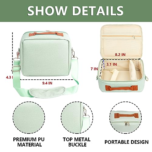 WOGOZAN Carrying Protective Bag for Fujifilm Instax Mini 12/11/99/9/EVO/40/90/Link2/Liplay Camera Universal digital camera Case with Shoulder Strap Accessories Bundle(Green) - Image 4