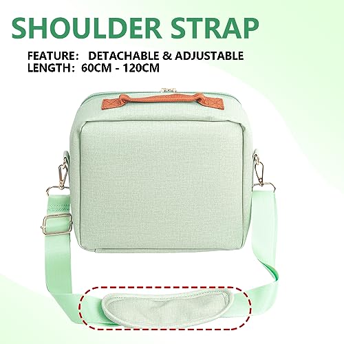 WOGOZAN Carrying Protective Bag for Fujifilm Instax Mini 12/11/99/9/EVO/40/90/Link2/Liplay Camera Universal digital camera Case with Shoulder Strap Accessories Bundle(Green) - Image 5