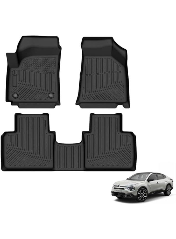 Car Floor Mats Premium TPE Heavy Duty All-Weather Protection Original Guaranteed 2-Year Warranty for Citroen C4 & C4X (2021-2026) - Image 2
