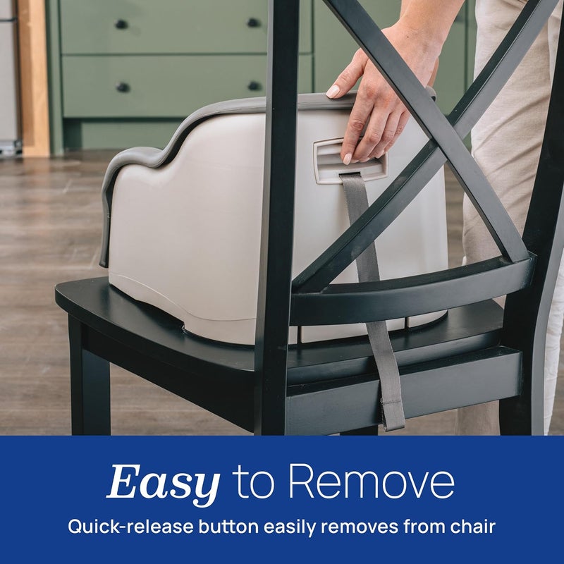 Chicco Chicco Cinch Clamping Booster Seat with Quick Set Up EasytoClean Removable Seat Cushion and 3Point Harness  MochaGrey - Image 5