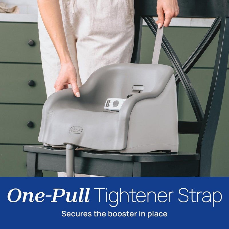 Chicco Chicco Cinch Clamping Booster Seat with Quick Set Up EasytoClean Removable Seat Cushion and 3Point Harness  MochaGrey - Image 4