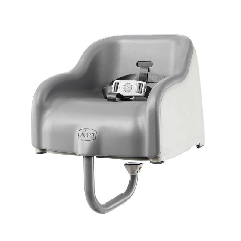 Chicco Chicco Cinch Clamping Booster Seat with Quick Set Up EasytoClean Removable Seat Cushion and 3Point Harness  MochaGrey - Image 1