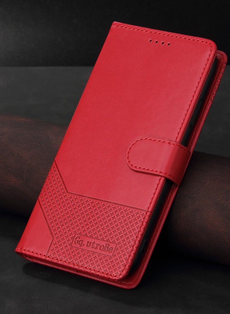 Suteni Flip Cover Leather Protective Hidden Card Slots Phone Case for iPhone - Image 1