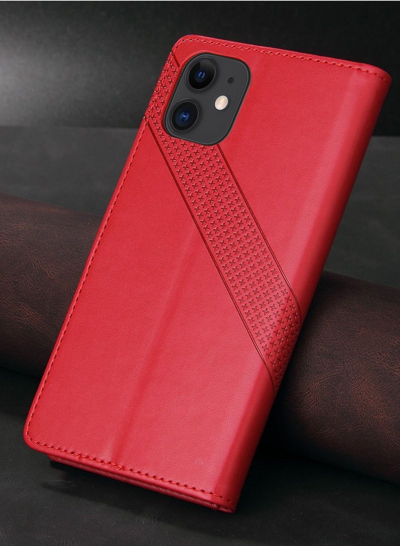 Suteni Flip Cover Leather Protective Hidden Card Slots Phone Case for iPhone - Image 2