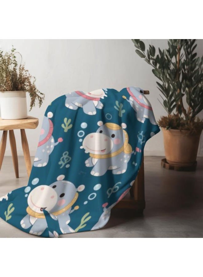 general Baby and children's cartoon flannel thin blanket (warm and comfortable, suitable for sleep, game use) 70cm*100cm - Image 1