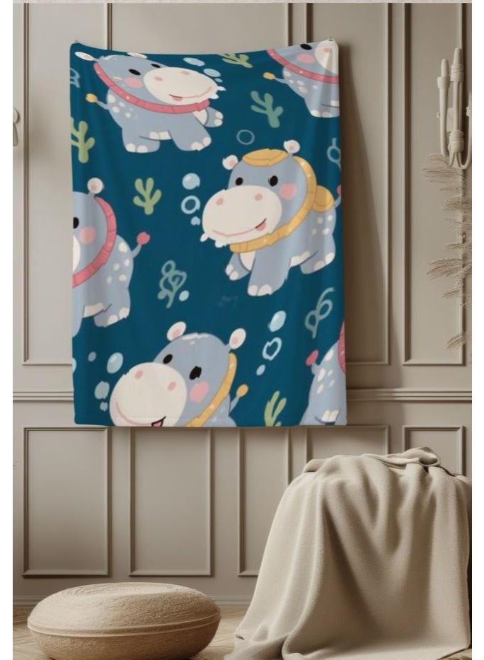 general Baby and children's cartoon flannel thin blanket (warm and comfortable, suitable for sleep, game use) 70cm*100cm - Image 4