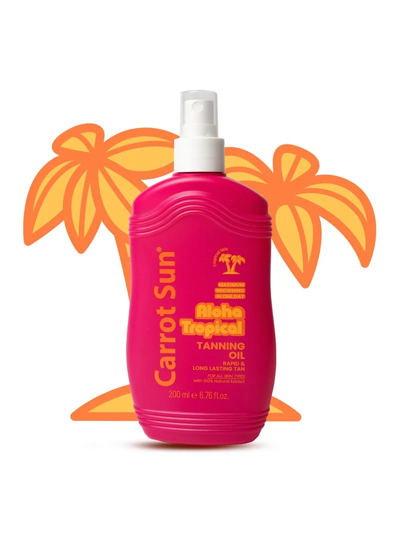 Carrot Sun  Carrot Sun Aloha Tropical Fruits Tanning Oil  200ml  | Best Price UAE