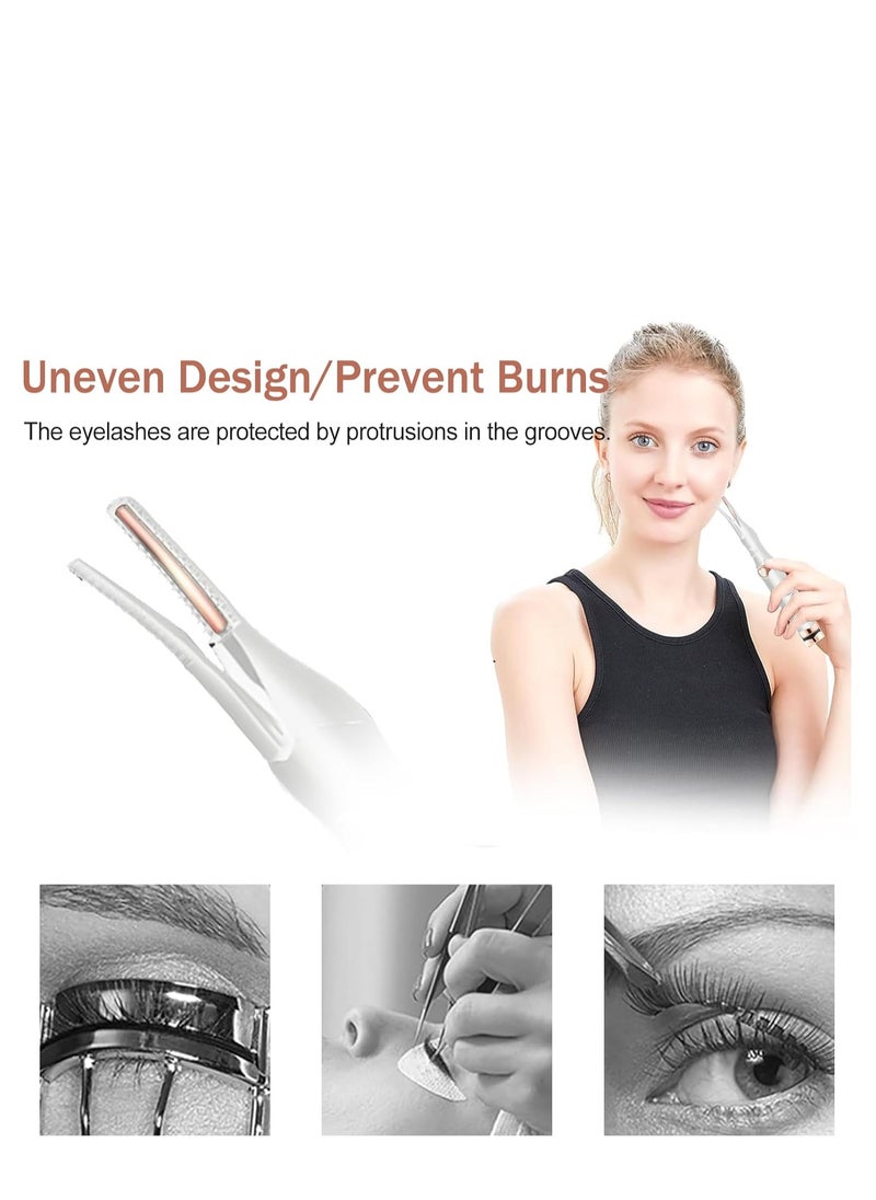 Rightsure Electric eyelash curler, USB rechargeable heated eyelash curler, anti-scalding heated eyelash curler with 3 temperature settings, women's eyelash curler eyelash tool  - Image 5