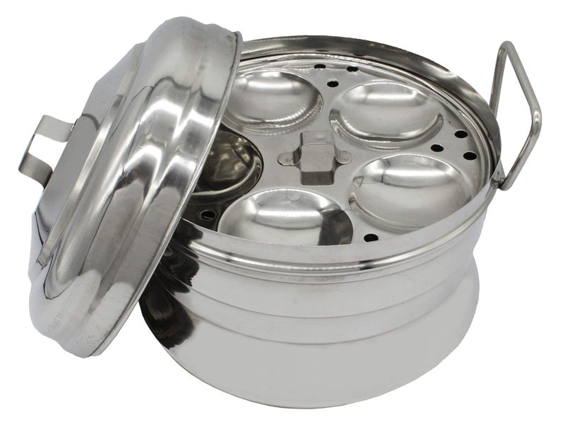eKitchen Stainless Steel Idly Panai Induction Base with 3 Idly Plates (13 Idlies) - Image 2