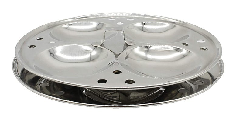 eKitchen Stainless Steel Idly Panai Induction Base with 3 Idly Plates (13 Idlies) - Image 3