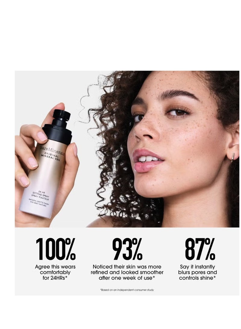 bareMinerals Original Mineral Veil 24hr Natural Matte Setting Spray 100ml - Image 4