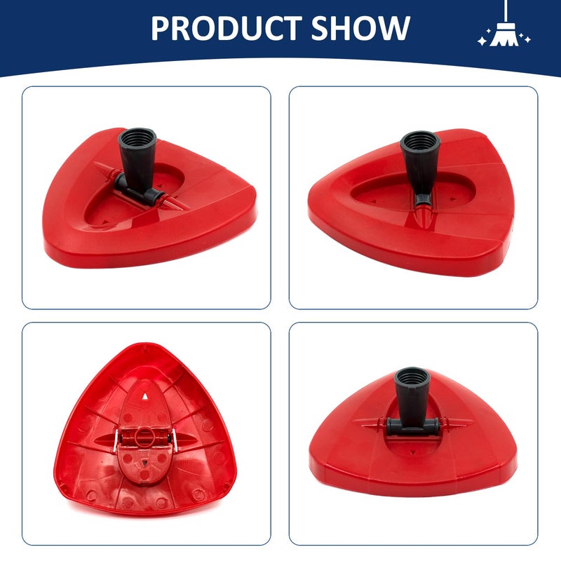 GFRED Spin Mop Replacement Head Base Compatible with Oceda EasyWring 1-Tank System Mop Rotating Triangle Mop Head Cover Replacement Rotating Mop Base Plastic Base for Spin Mop Accessories - Image 3