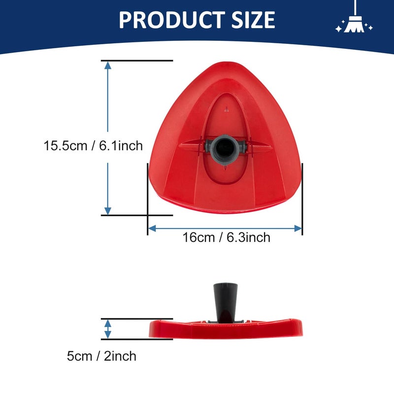 GFRED Spin Mop Replacement Head Base Compatible with Oceda EasyWring 1-Tank System Mop Rotating Triangle Mop Head Cover Replacement Rotating Mop Base Plastic Base for Spin Mop Accessories - Image 4