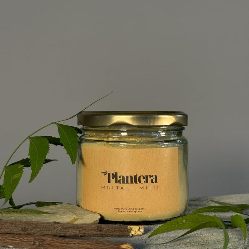 Plantera Organic Natural Multani Mitti Powder For Face Pack Hair Pack Body Detox For Detan For Oily Skin Pure Fullers Earth For Soft and Glowing Skin Bentonite Clay 200g - Image 2
