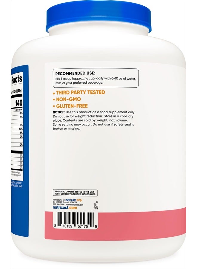 Nutricost Whey Protein Isolate Strawberry Milkshake - 5LBS - Image 4