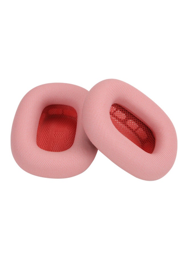 Generic - Suitable For Apple Airpods Max Headphone Cover Protein Leather Mesh Sheepskin Earmuffs Magnetic Sponge-Color:One Silver-gray Mesh - Image 1
