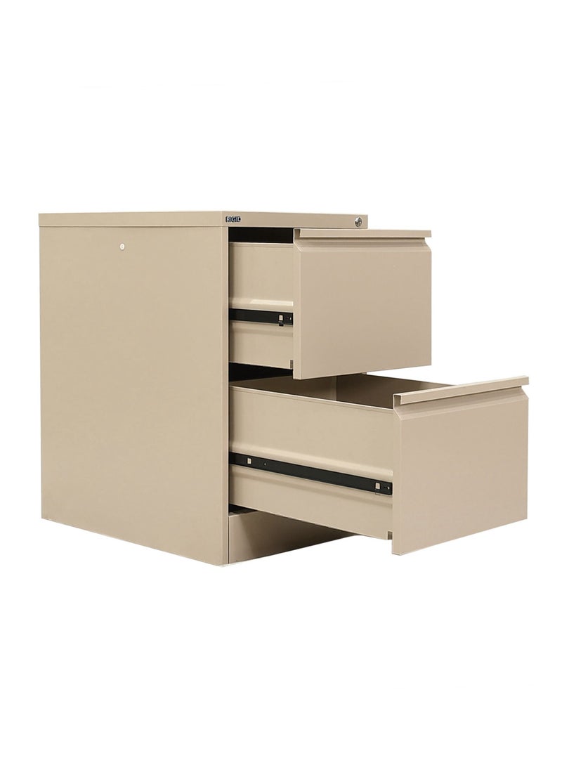 RIGID - RIGID Steel Cabinet 2 Drawers Beige - Image 1