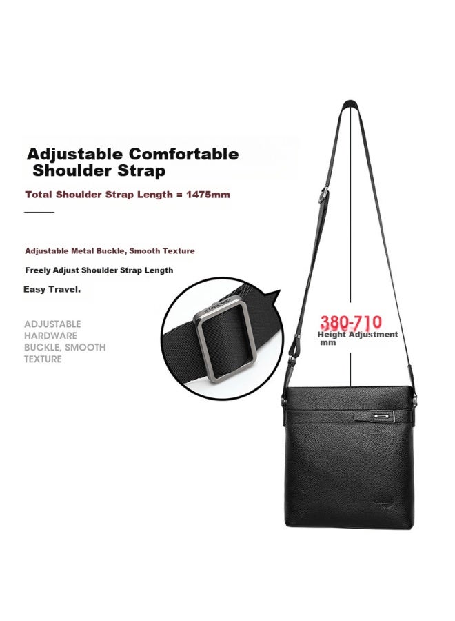 Crocodile First Layer Cowhide Men's Business Casual Shoulder Bag Crossbody Bag Men's Birthday Gift T3023 - Image 4
