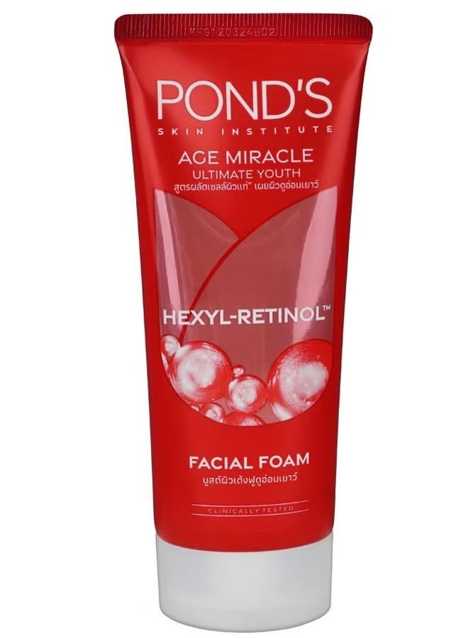 Pond's Age Miracle Ultimate Youth Facial Foam, with Hexyl Retinol - Image 1