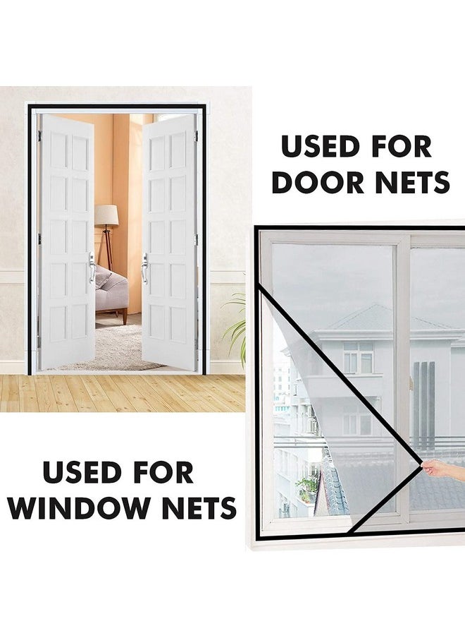 Lifekrafts LifeKrafts Self Adhesive Hook Tape Roll (Without loop tape) & Thumbnails for Magnetic Door Net & Window Net Replacement Accessory (20mm width x 12 meters/40 ft/480 inches length Hook Tape - Black Color)  - Image 4