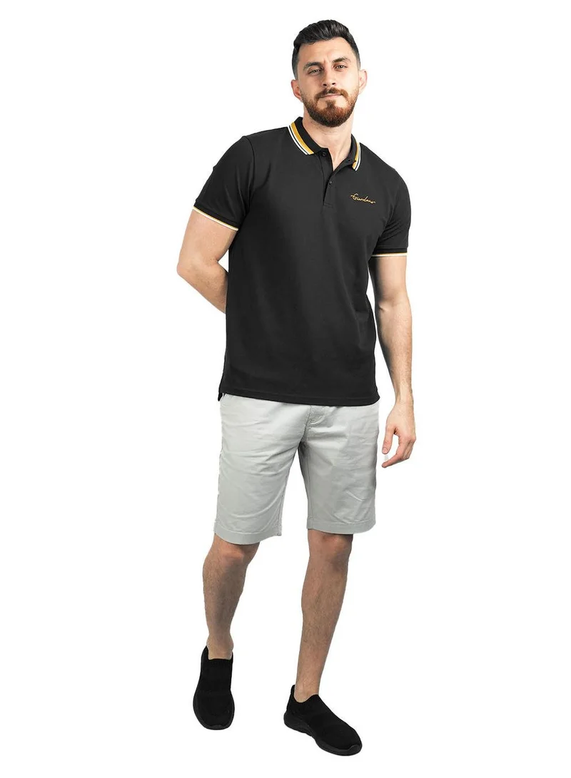 GIORDANO Men's Classic Slim Fit Polo with Signature Embroidery