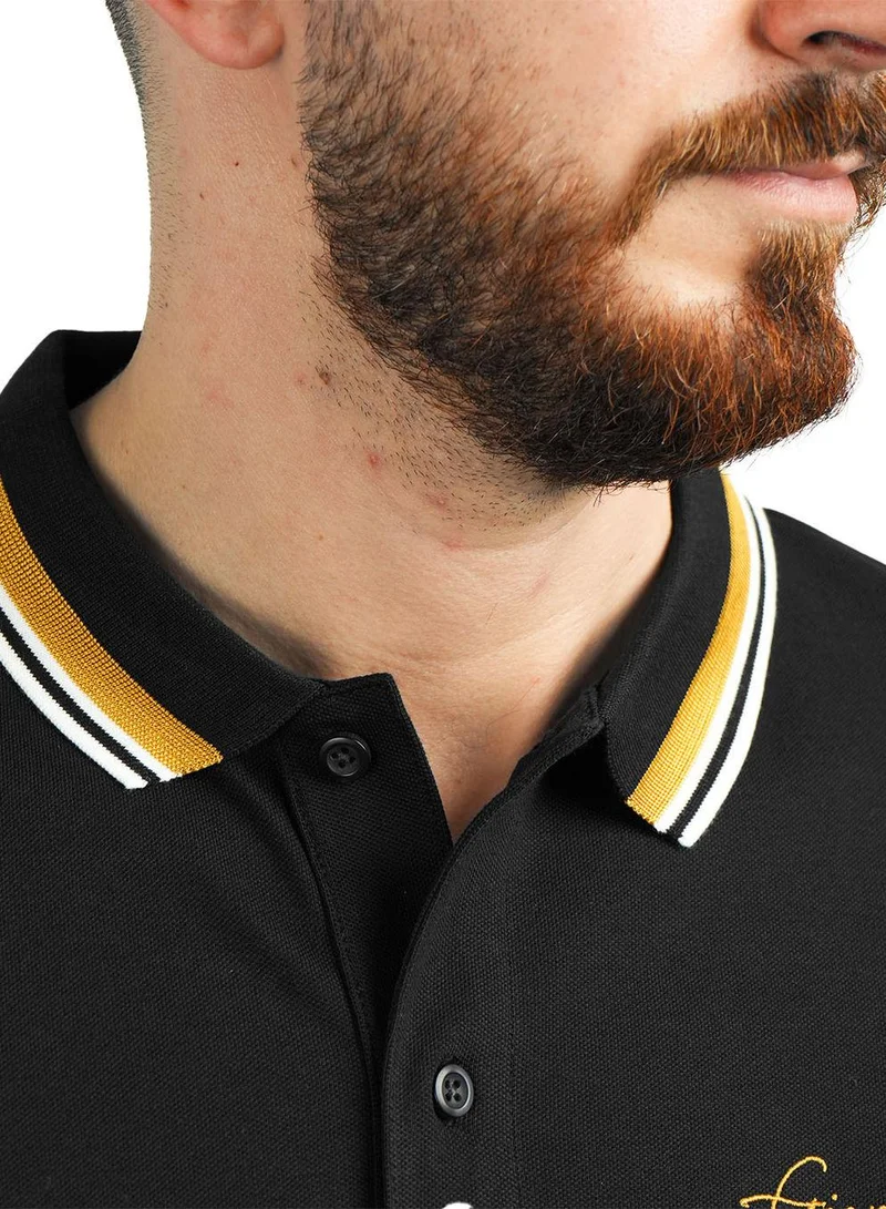 GIORDANO  Men's Classic Slim Fit Polo with Signature Embroidery for Men | Best Price UAE