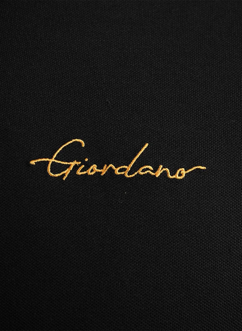 GIORDANO  Men's Classic Slim Fit Polo with Signature Embroidery for Men | Best Price UAE