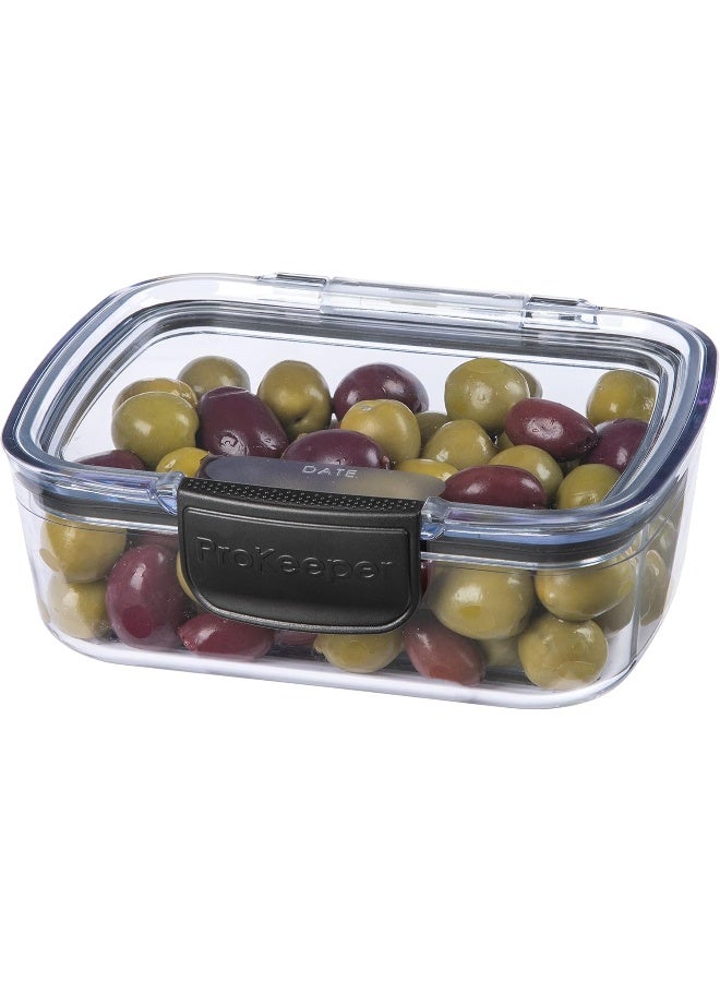 Progressive مجموعة تخزين بروكيبير + دلي: حاويات محكمة الإغلاق مصنوعة من السيليكون مع قاعدة مجوفة، غطاء قابل للمسح الجاف، خالية من BPA، قابلة للتكديس، تحافظ على اللحوم والأجبان طازجة لفترة أطول - Image 3