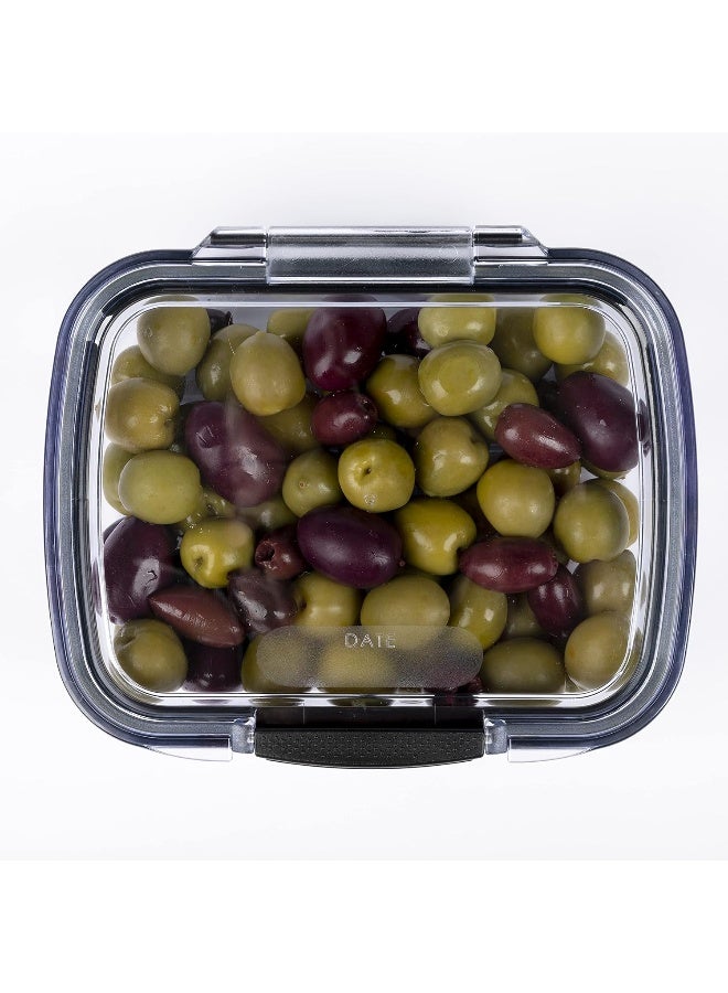 Progressive مجموعة تخزين بروكيبير + دلي: حاويات محكمة الإغلاق مصنوعة من السيليكون مع قاعدة مجوفة، غطاء قابل للمسح الجاف، خالية من BPA، قابلة للتكديس، تحافظ على اللحوم والأجبان طازجة لفترة أطول - Image 4