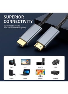 HDMI 2.1 Cable - HDTV - 8K UHD - Ultra High Speed HDMI Cord - Support 4K - Suitable for Computer Monitors, Projectors, TV, PS5, PS4, Xbox, Switch - pzsku/Z0BD66FDECA3E6D5E2516Z/45/_/1724395262/6992e0ed-9b1b-42ad-81ef-2d915a5447bf