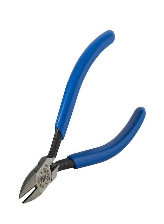 Klein Tools D257-4C Pliers, Diagonal Cutting Midget Electronics Pliers with Short Jaws and Beveled Cutting Edges, 4-Inch - Image 3