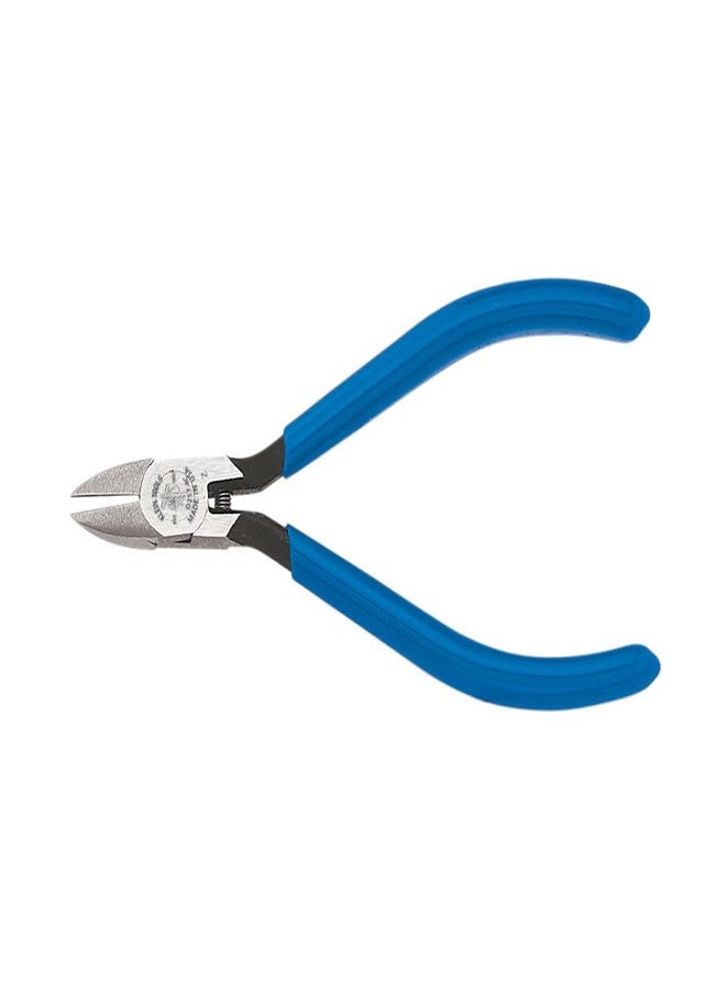 Klein Tools D257-4C Pliers, Diagonal Cutting Midget Electronics Pliers with Short Jaws and Beveled Cutting Edges, 4-Inch - Image 2